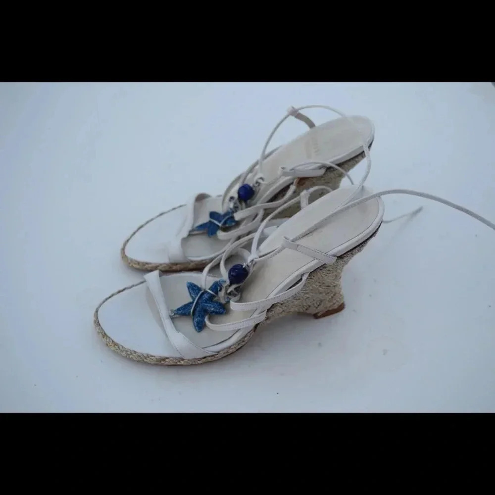 Stuart Weitzman Ankle wrap espradille wedges - Picture 8 of 8